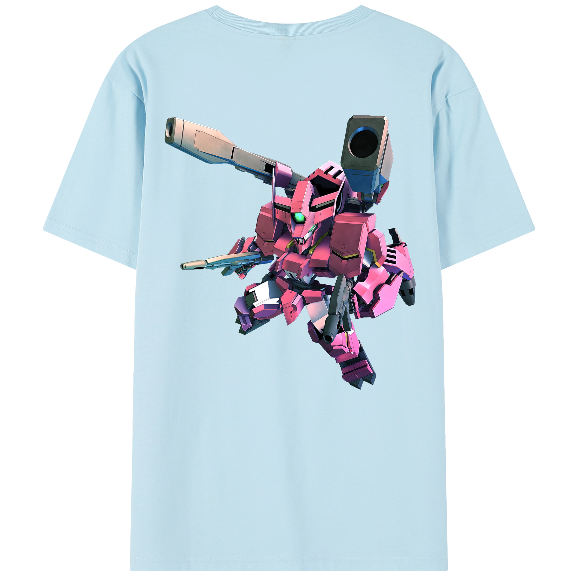 （画像用） 機動戦士ガンダム Mobile Suit Gundam 綿100％半袖Tシャツ（背面プリント）